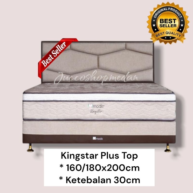 [ Jucco ] Springbed Modis Kingstar Plush Top 180x200 - Matras Modis Murah Kingstar 30cm - Springbed 