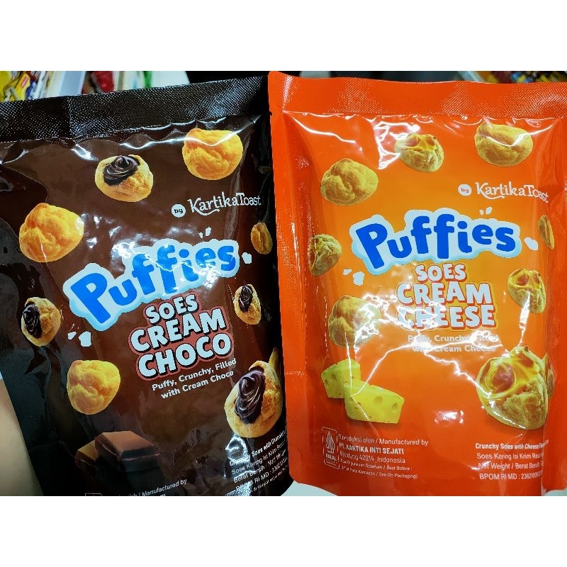 

PUFFIES SOES CREAM CHEESE&SOES CREAM CHOCO 72GR#CEMILAN