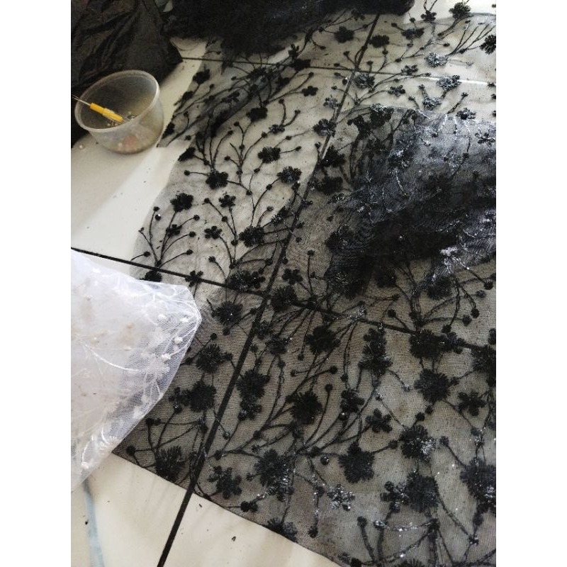 Kain Perca Brokat Termurah Tile Brukat