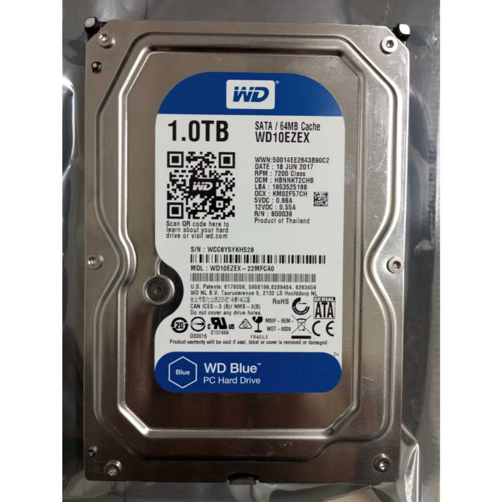 Hardisk 1tb wd Blue 3.5 Baru. Hardisk Internal 1tb for pc cpu computer