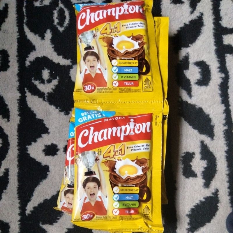 

Susu Energen Champion 30gr kemasan baru 10+1