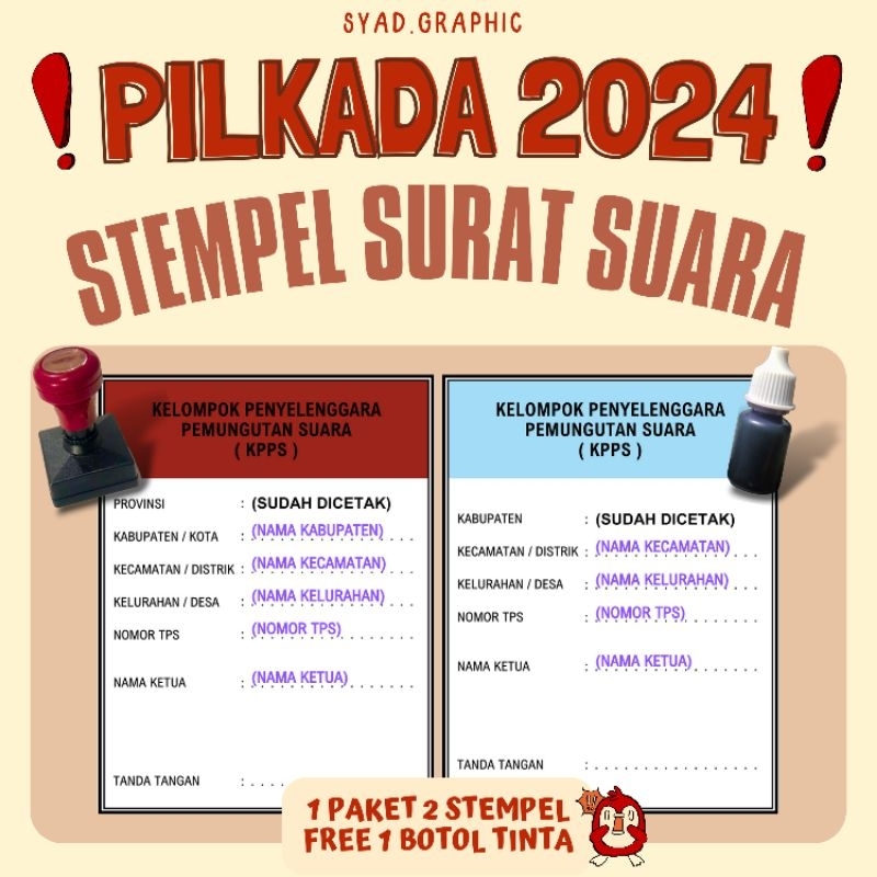 

TERMURAH! STEMPEL SURAT SUARA PILKADA 2024