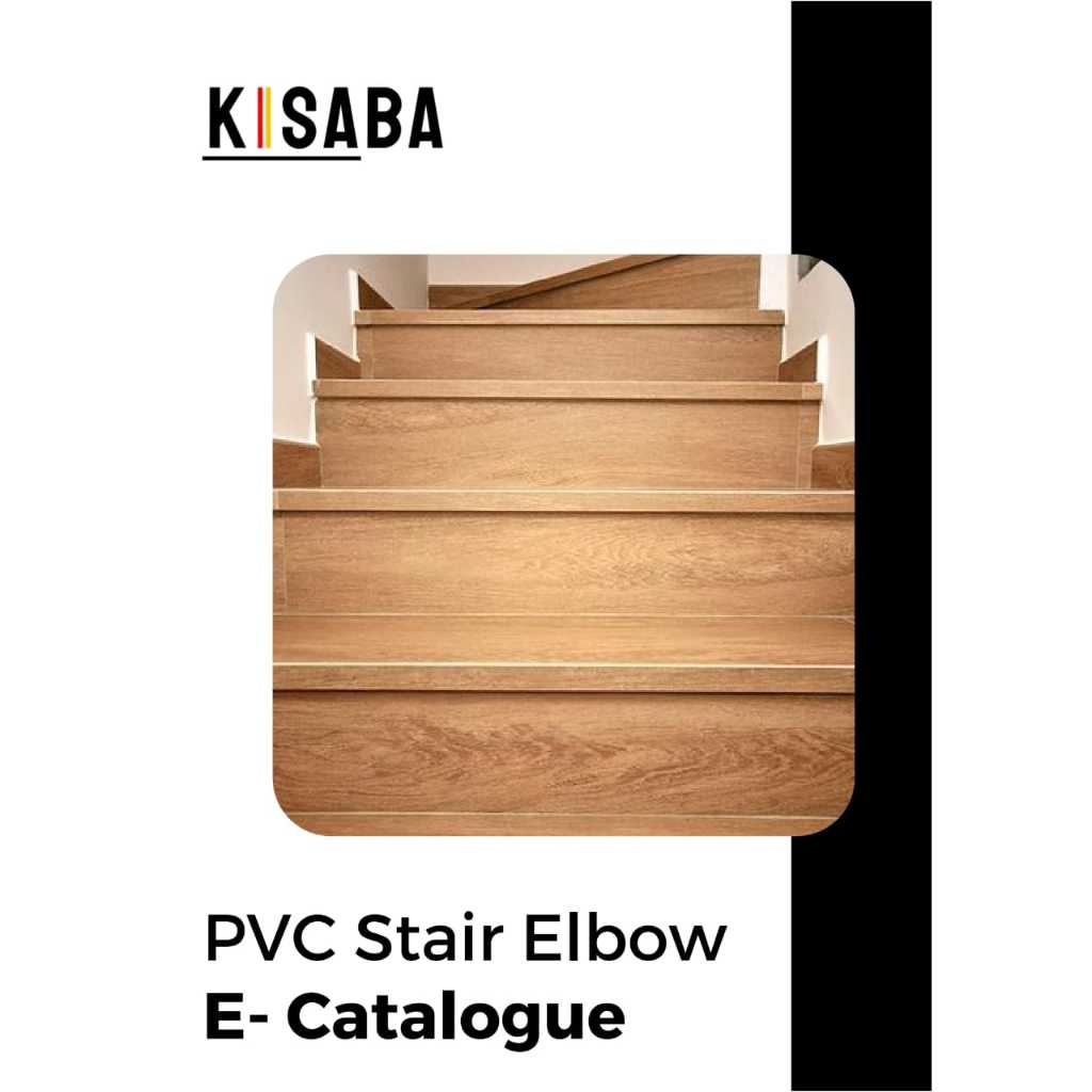 List Siku L Kisaba Tangga Vinyl Lantai | Motif Kayu Minimalis 2,4m - YJ Motif