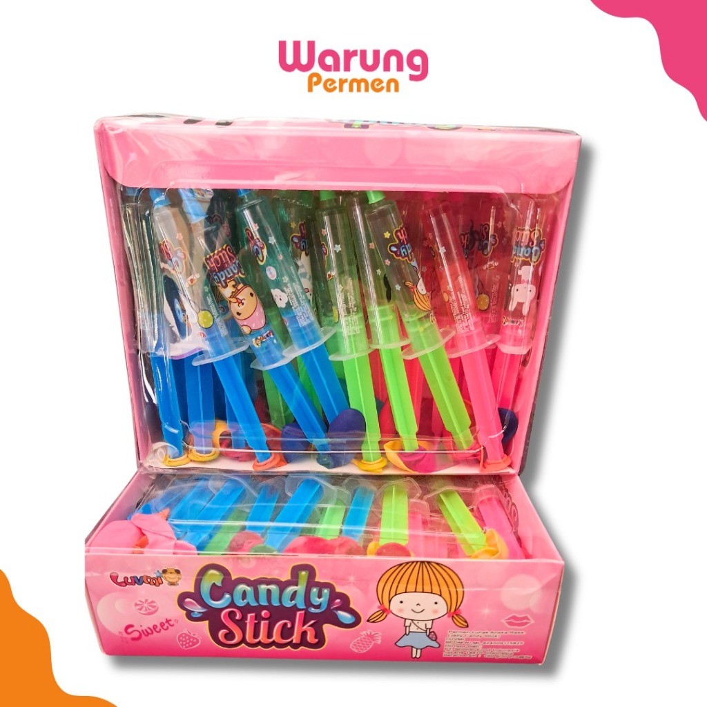 

Permen Jelly Suntikan Luvmi Isi 30 Pcs / Candy Jelly Stick Suntik Aneka Rasa Berhadiah Balon