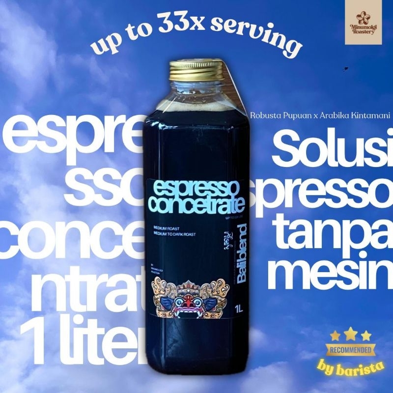 Espresso Cair untuk usaha Minuman 1 Liter Bali Blend / Concentrate / Konsentrat