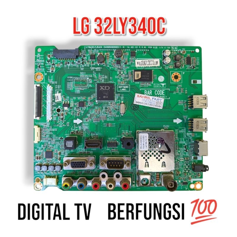 MB - MAINBOARD - MESIN TV LG 32LY340 - LG 32Y340 - LG 32LY340C