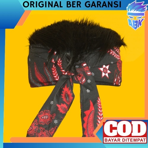 blangkon rambut palsu Original ABK blankon jawa