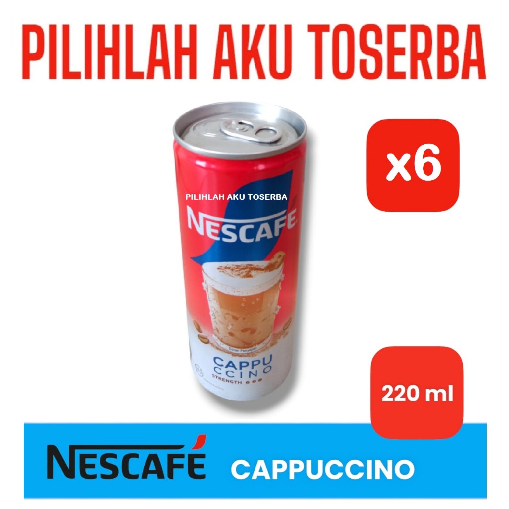 

Kopi Nescafe Kaleng CAPPUCCINO Can 220 ml (1 PAKET ISI 6 )