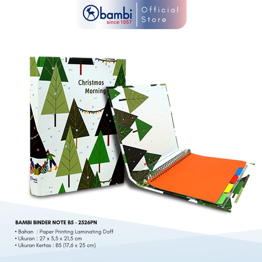 

Binder Note B5 Navy Blue 2526PN-17 Edisi Spesial Natal