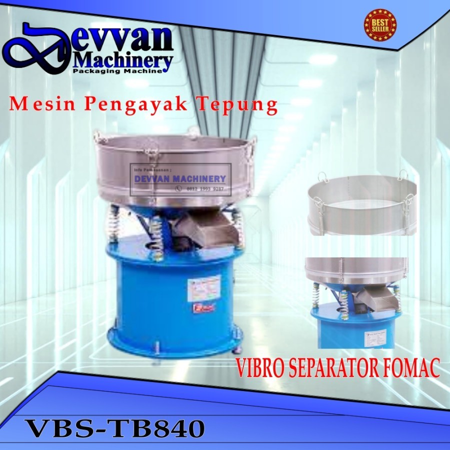 VBS-TB840 FOMAC Mesin Pengayak Tepung ELECTRIC VIBRO SEPARATOR MINI