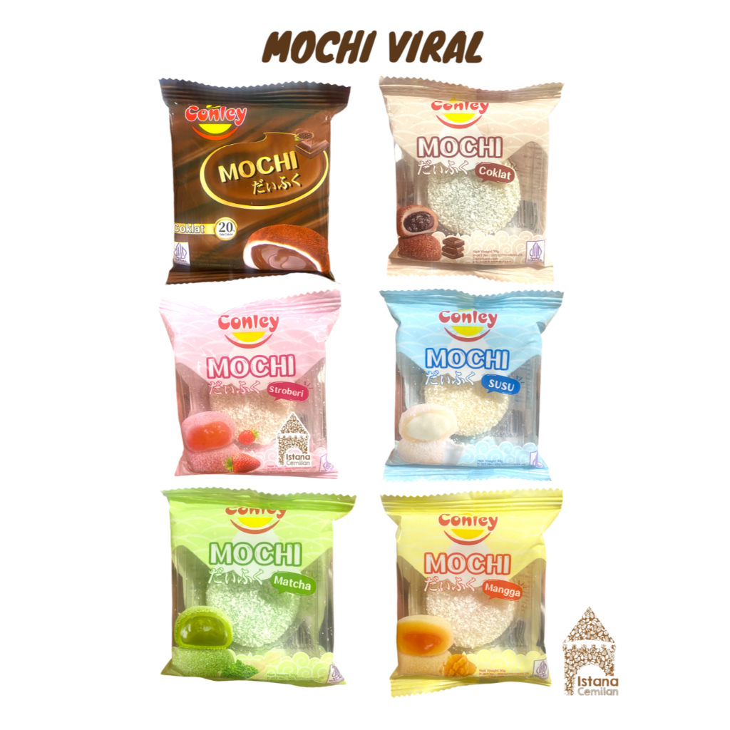 

MOCHI VIRAL ! Conley Mochi Matcha / Super Cokelat Khas Jepang Aneka Rasa 30 Gram