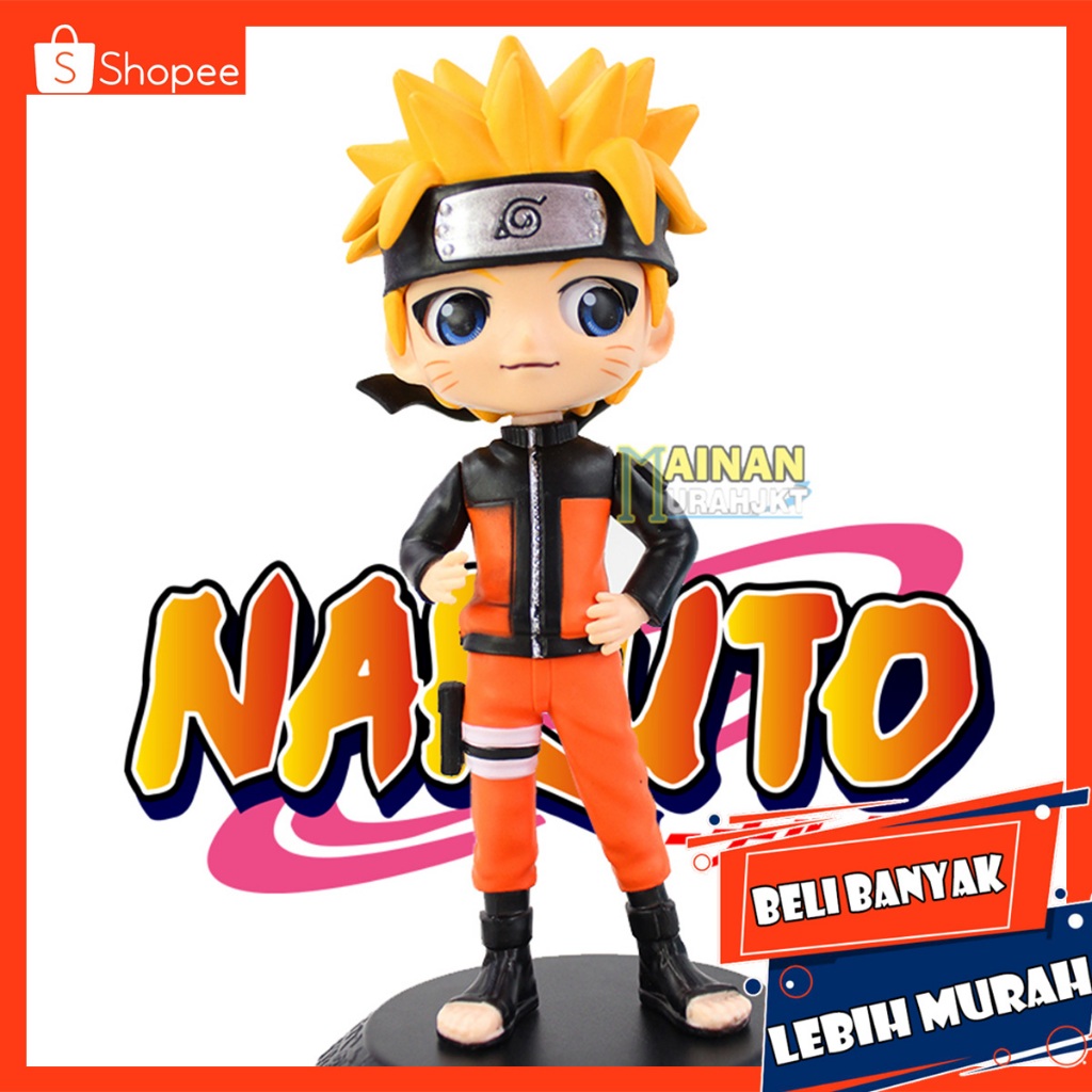 Promo Mainan Anak Murah Action Figure Naruto Shipudden Kepala Besar Figure Pajangan Mainan Hiasan