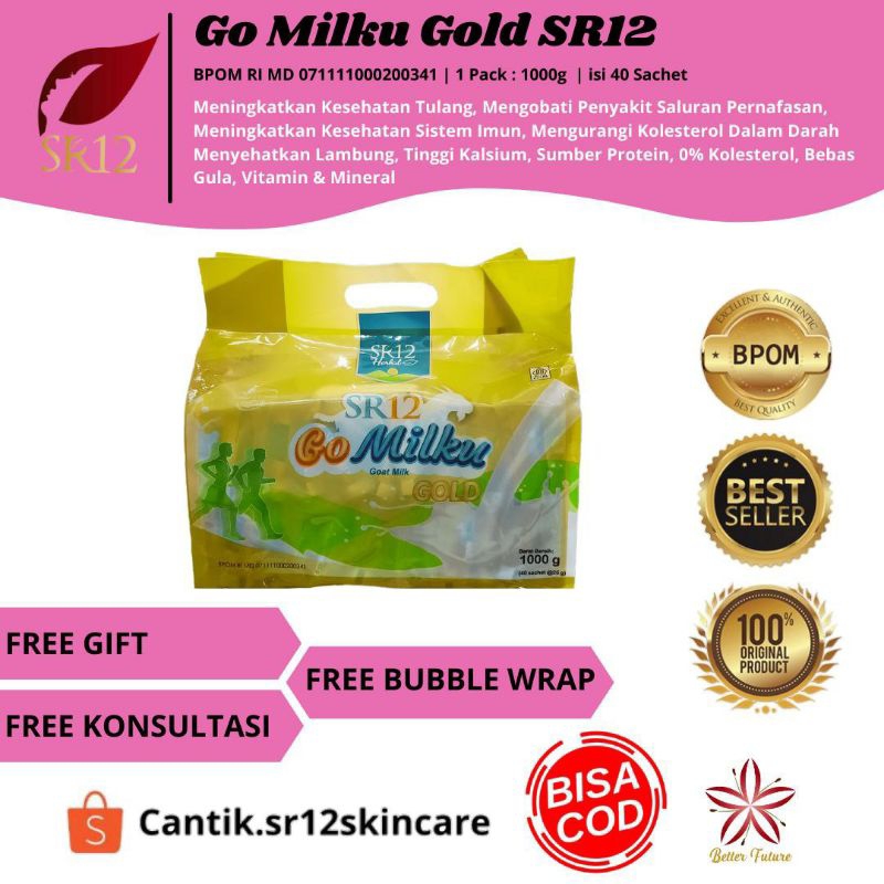 

Gomilku Gold SR12 Kemasan Pack Susu Kambing Etawa Menjaga Kesehatan Tulang Otot dan Sendi BPOM