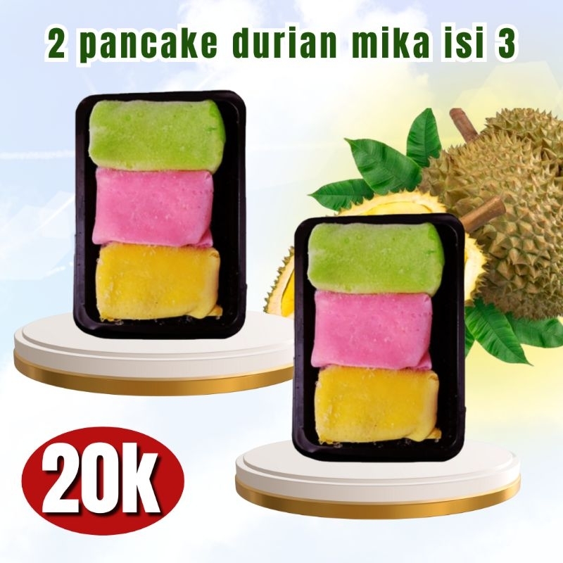 

PROMO 2 PANCAKE DURIAN MIKA ISI 2/3/4/6/8