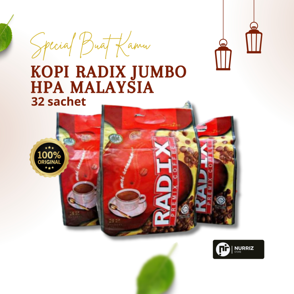 

Kopi Radix Jumbo HPA malaysia | murah asli 100% | isi 32 sachet