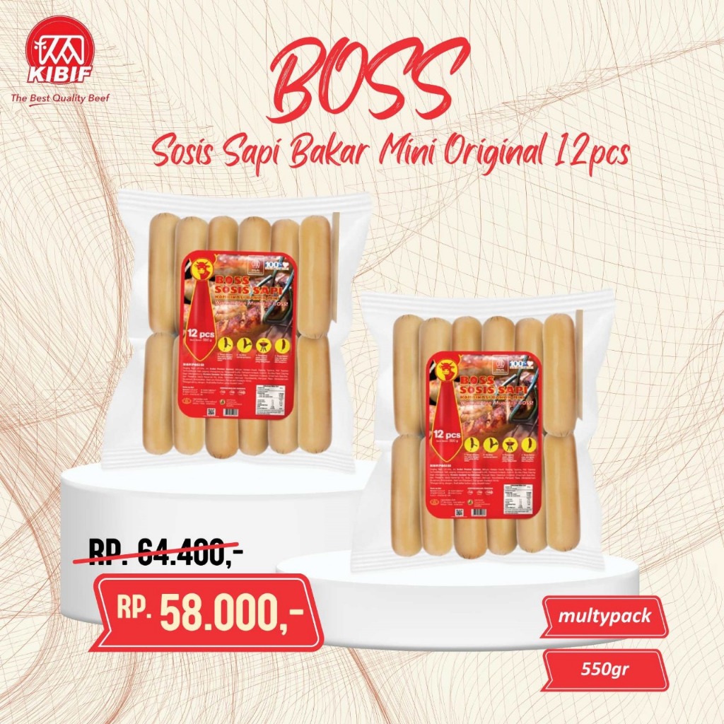 

Boss Sosis Bakar Mini Original isi 12pcs Multipack
