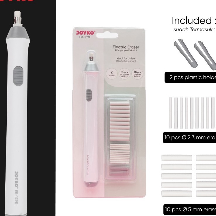 

KF7 JOYKO ER139E PENGHAPUS ELEKTRIK ELECTRIC ERASER FREE REFILL