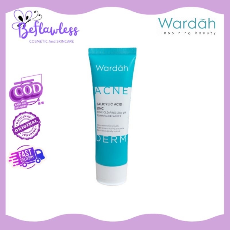 Wardah Acnederm Pure Foaming Cleanser 60ml || 100ml