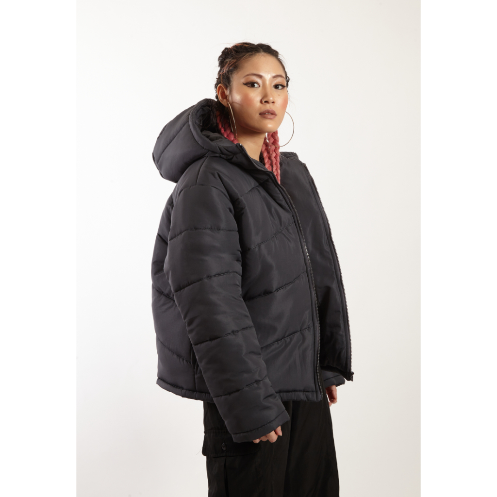 OCWA MATRIX PUFFER WINTER JACKET ASH GREY WOMAN