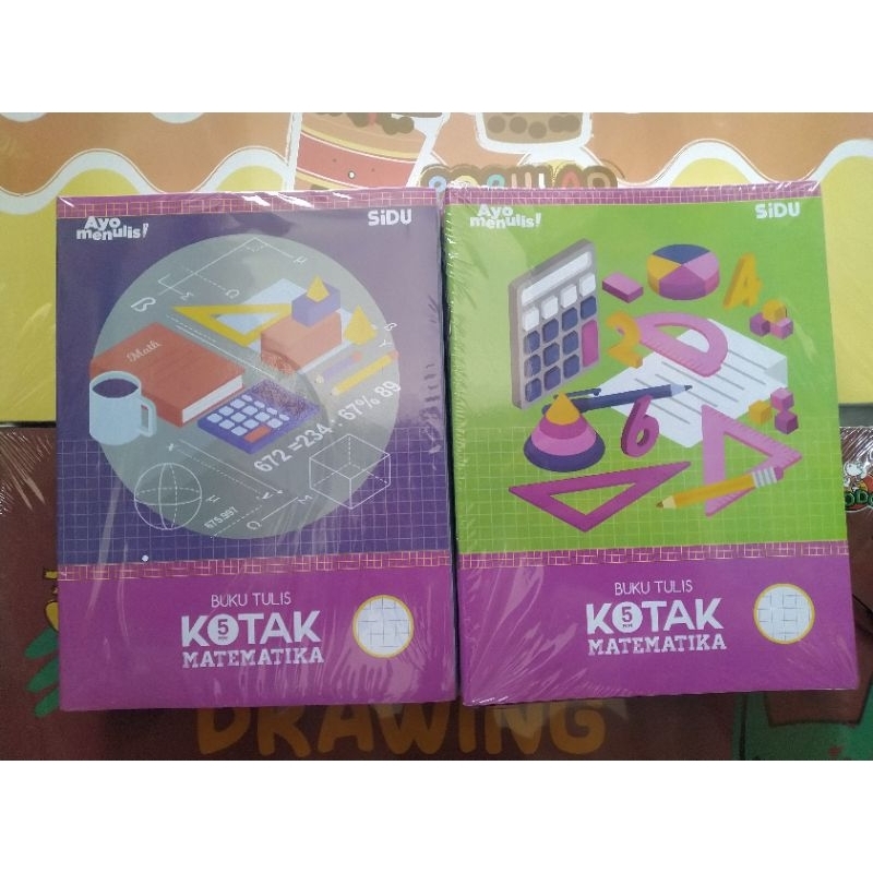 

Buku Tulis Strimin Kotak Kecil 5mm SIDU Isi 38 Lembar (Pak)