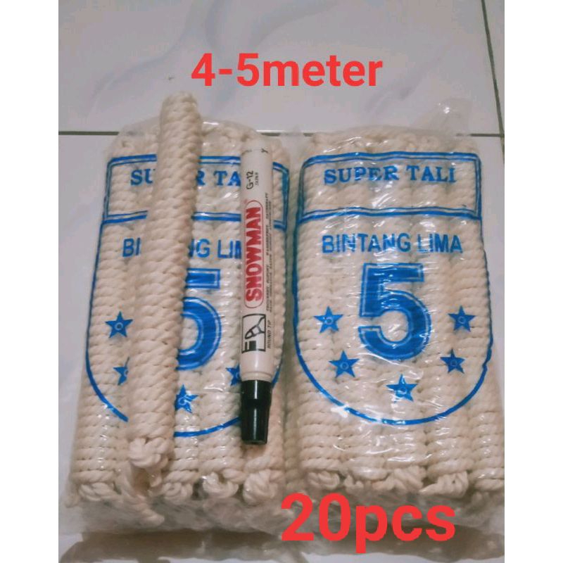 

Tali Serat Pramuka 20pcs ukuran Kecil ( 4-5meter)