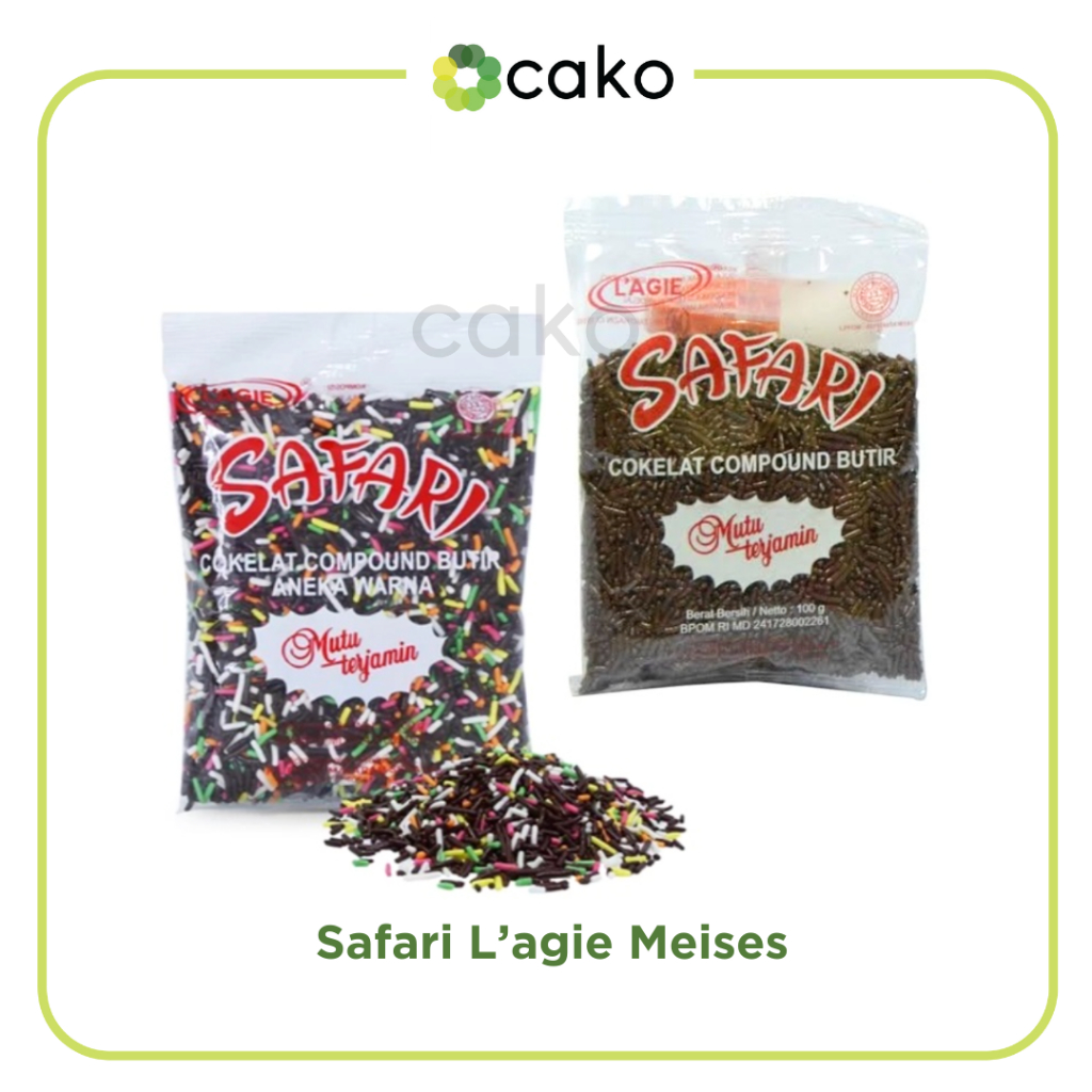 

L'agie Safari Messes Warna & Cokelat 250gr & 100gr