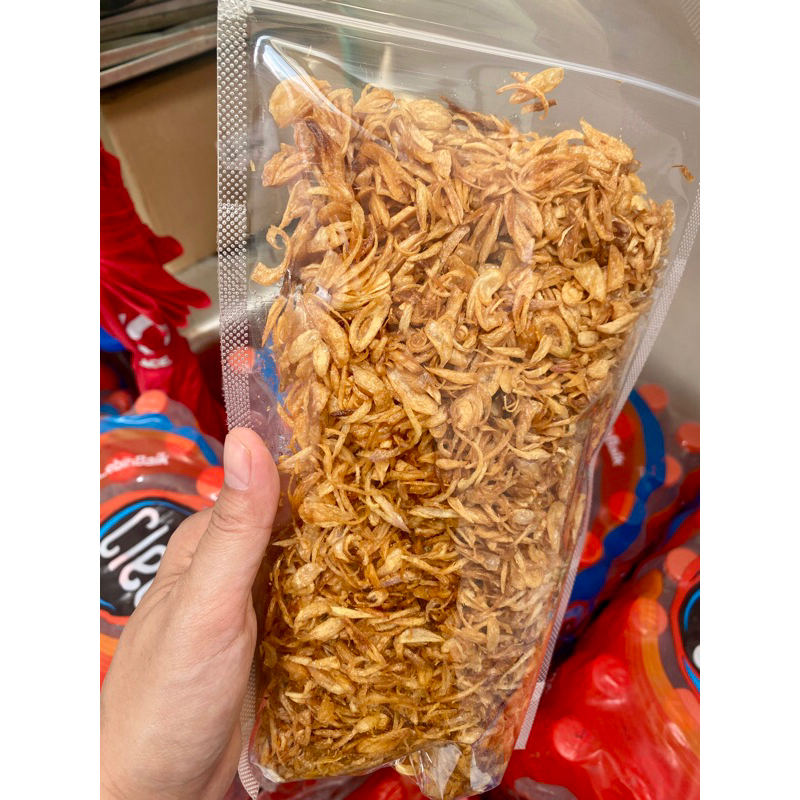 

Bawang goreng premium asli kemasan pouch 250gr