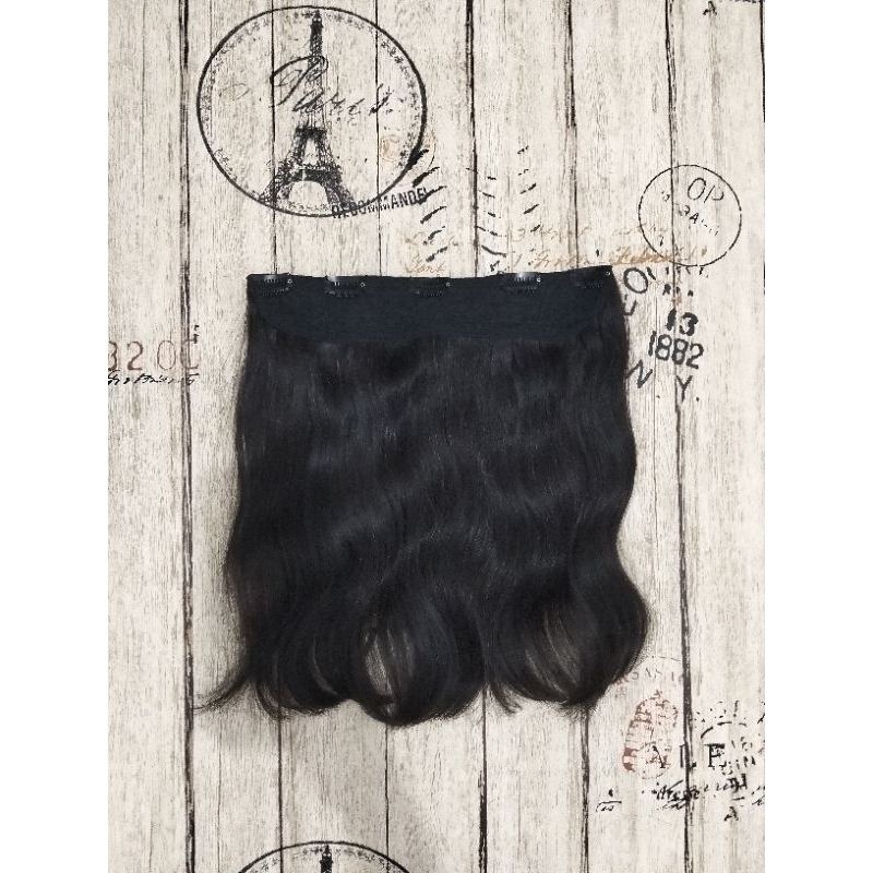 hair clip rambut asli 100% ukuran 30cm