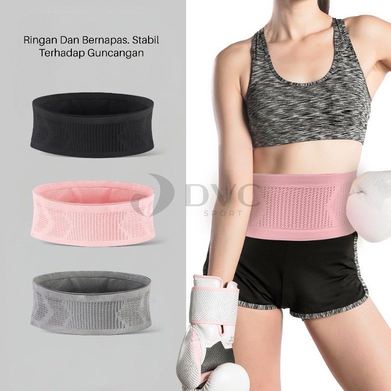 DVC Tas Pinggang Olahraga Pria Wanita Running Belt Multifungsi Sport Jogging Lari Bersepeda Tempat H