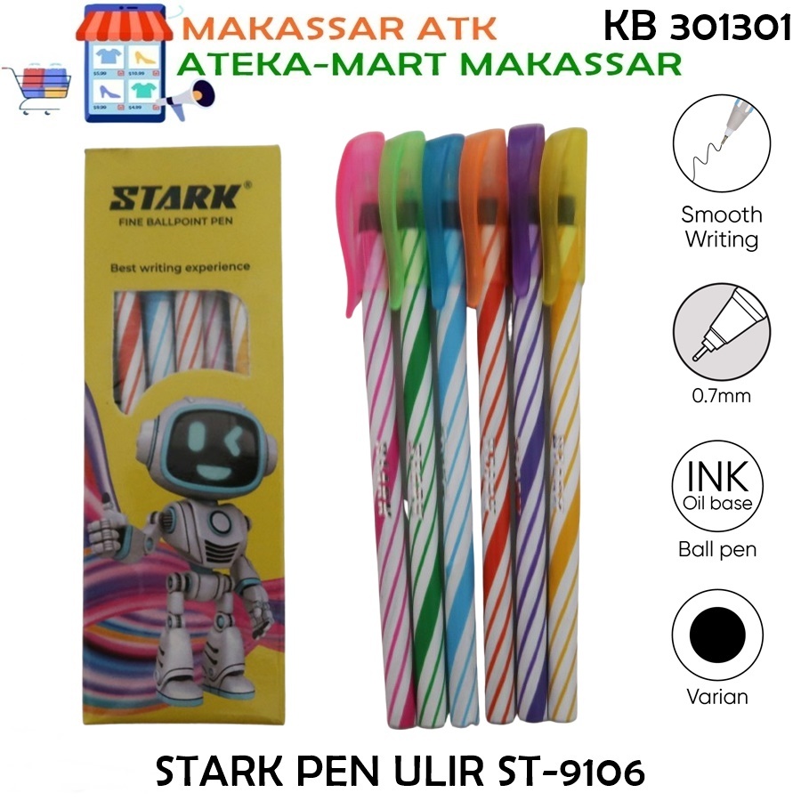 

[BOX./12PCS] STARK PEN ULIR ST-9106 PENA MURAH PEN LILIN