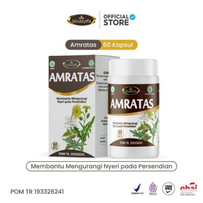 AMRATAS Obat Herbal Asam Urat Nyeri Sendi Lutut
