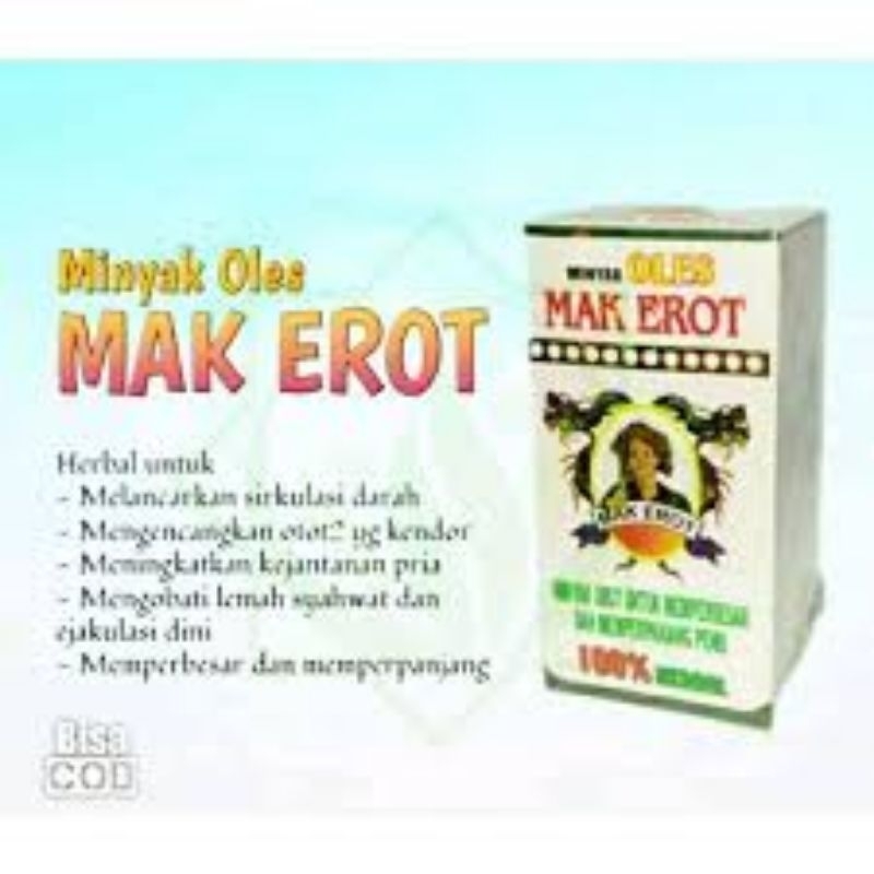 Minyak oles mak Erot/obat herbal oles pria