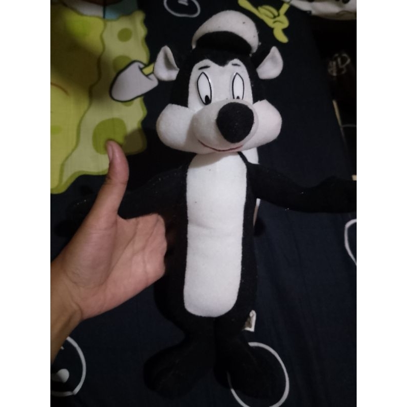 Boneka pre❤️❤️ Rare pepe le pew , ORI looney tunes size sedang RARE , looney tunes family