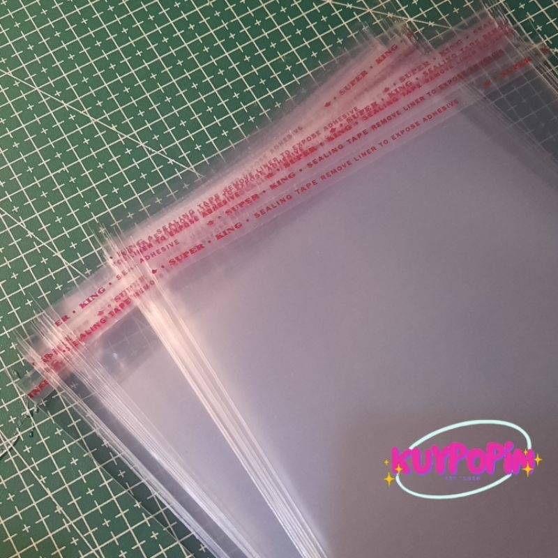 PLASTIK OPP BENING 15 x 25 cm Plastik Bening Seal Tebal 30 micron