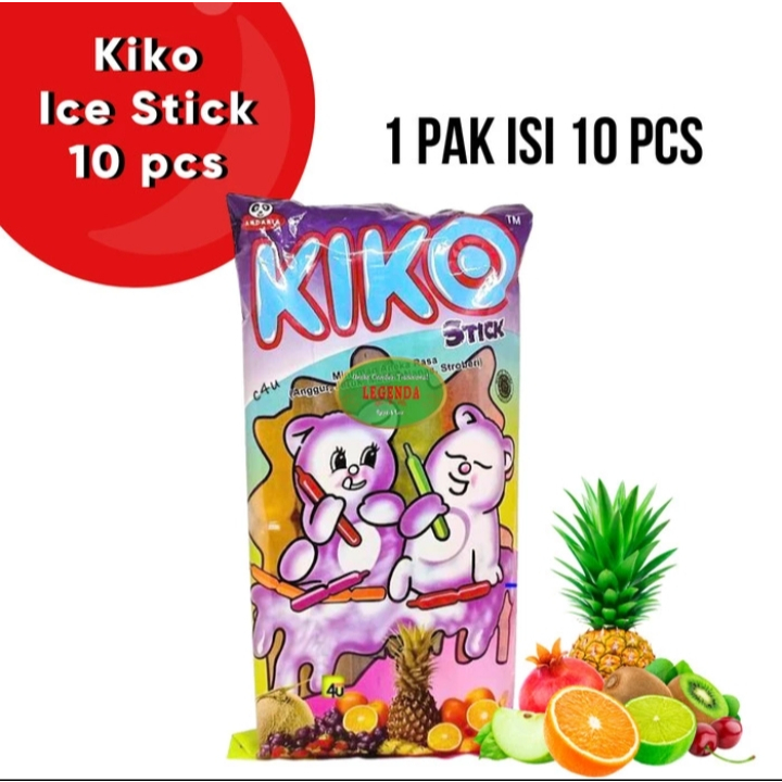 

KIKO ICE STICK/ BON BON ANEKA RASA 1 PACK ISI 10 PCS x 50ml