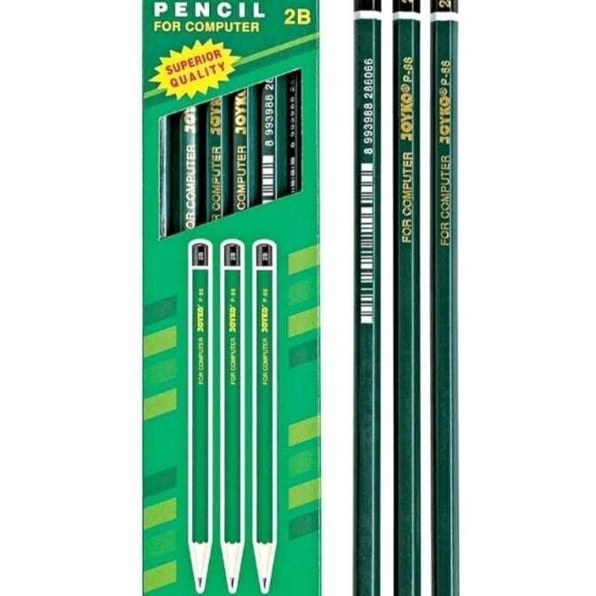 

HJ6 6 PCS Pensil 2B Raut Joyko P88 Pensil 2B Joyko P 88 MODEL HITAM PEKAT