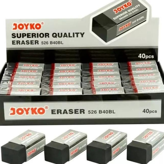 

Flash Sale Eraser penghapus joyko hitam eb isi 2 Pcs