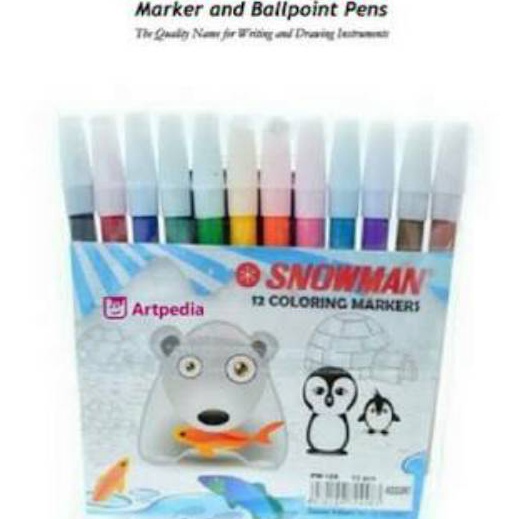 

Extra Spidol Snowman 12 Warna
