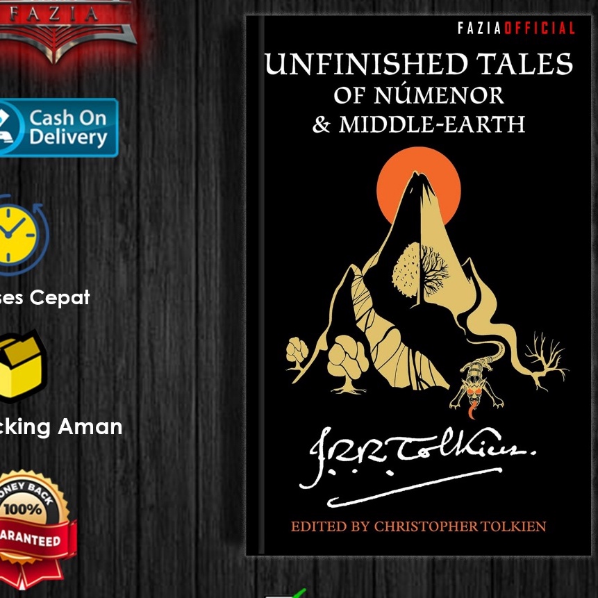 berkualitas Unfshed Tales Of Numenor And MiddleEarth by JRR Tolkien EnglishIndonesia