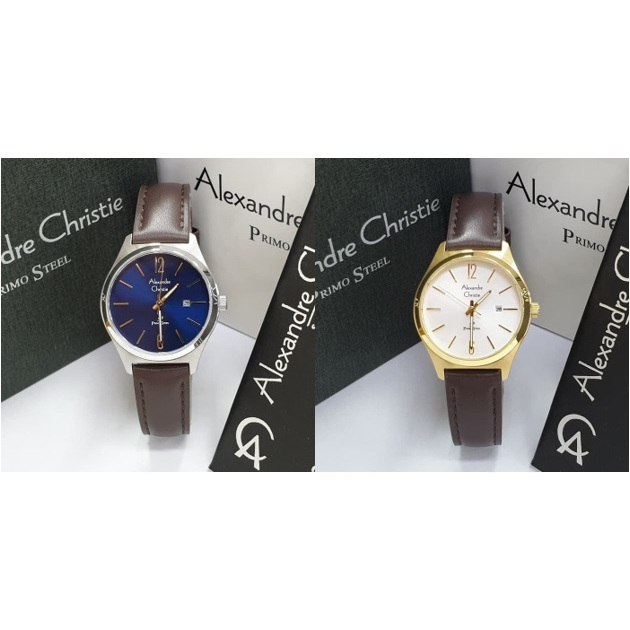Jam Tangan Kulit Wanita Alexandre Christie AC1009 AC 1009 Original Garansi Resmi 1 Tahun