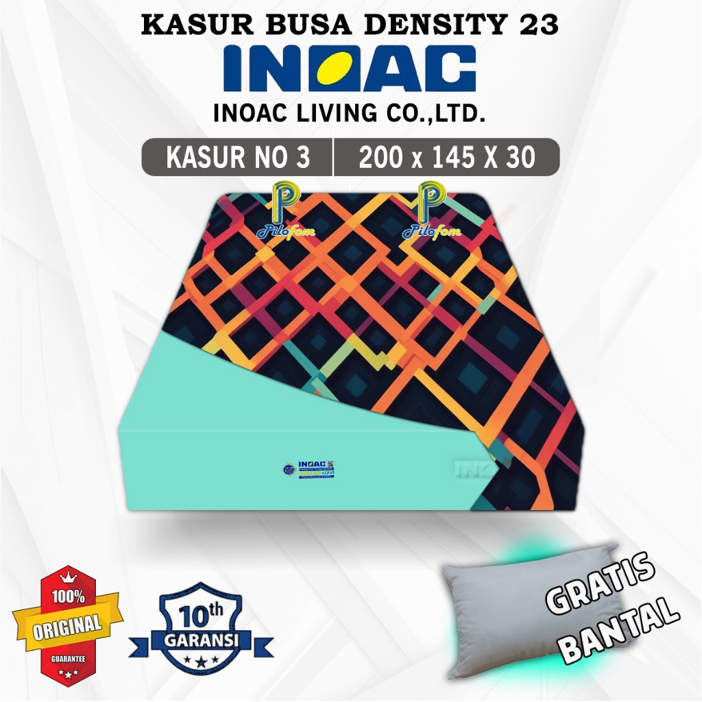 kasur busa Inoac Original 200x145 tebal 30cm nyaman untuk tidur 2 orang dewasa