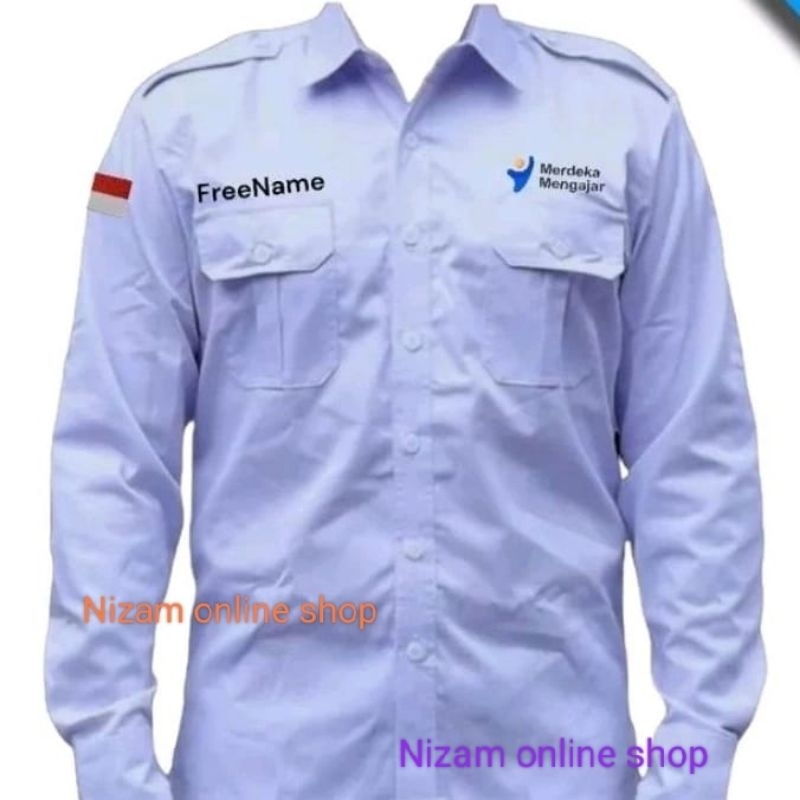 Kemeja merdeka mengajar baju merdeka mengajar seragam merdeka mengajar pdh merdeka mengajar kemeja k