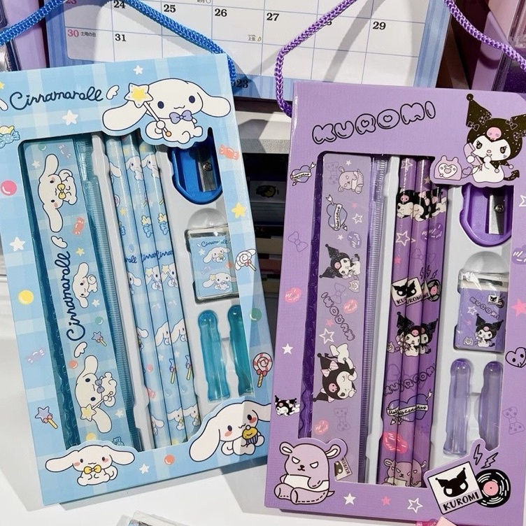 

Best Quality Set Stationery paket alat tulis anak cocok untuk souvenir atau hadiah ulang tahun anak set alat tulis paket ulang tahun birthday anak study karakter kartun 8in1 5in1 dompet 7in1 hadiah lomba sanrio my melody cinnamonroll kuromi
