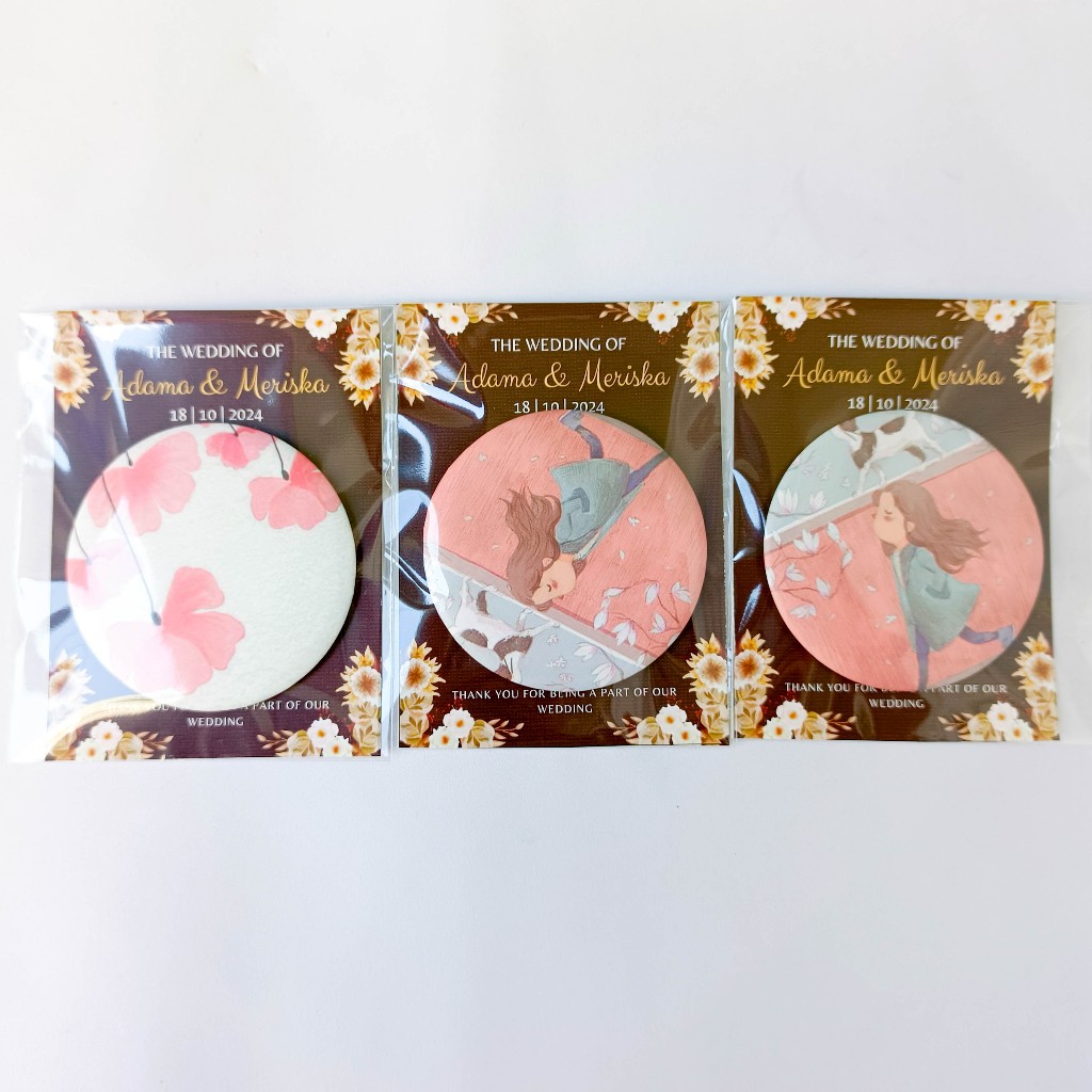 Souvenir Cermin Pernikahan merchandise pernikahan Kaca