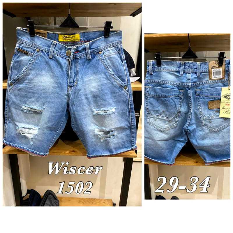 celana pendek pria MC Wiscer Premium Original // celana pendek wiscer sobek // celana sobek wiscer