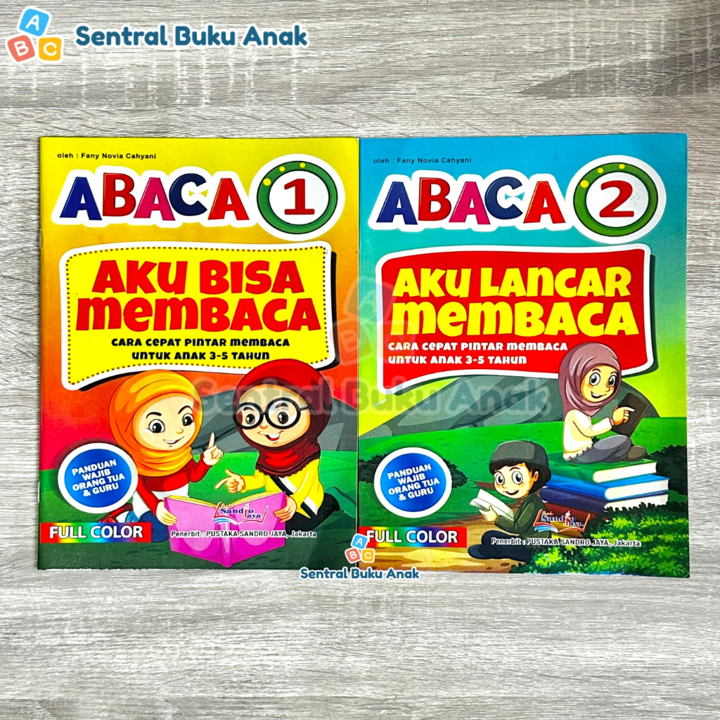 Buku ABACA 1 dan 2 Aku Lancar Membaca Cara Cepat Pintar Membaca