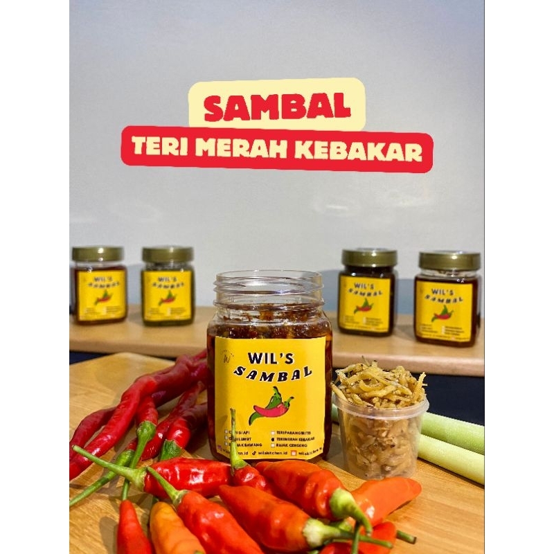 

SAMBAL TERI MERAH KEBAKAR #BYWILSKITCHEN