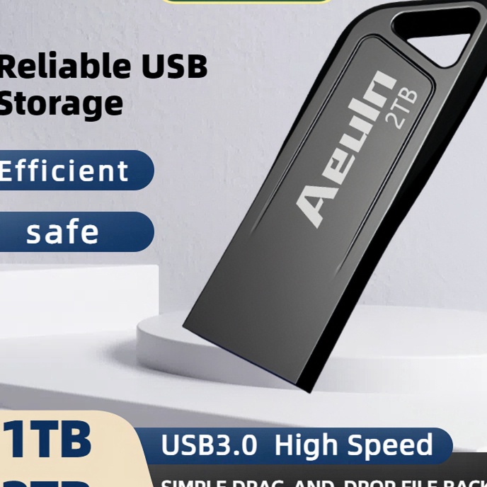 Hematku 2TB1TB USB 3 Flashdisk Metal Hh Speed USB Flash Drive USB Flash Disk untuk PC  Laptop  Audio