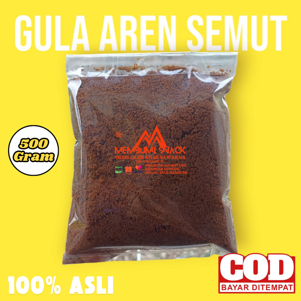 

Gula Aren Asli Semut Bubuk Palm Sugar 500 Gram Murah