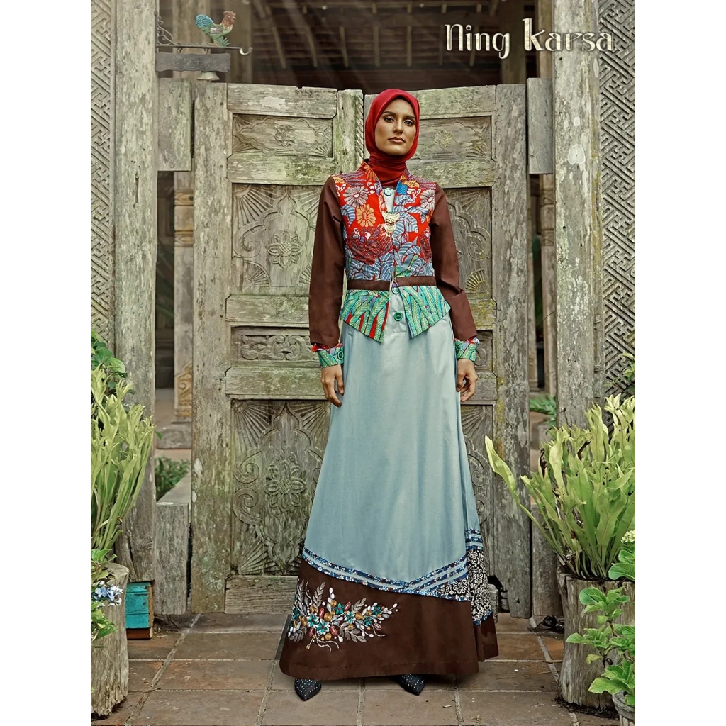 [UFA fashion] Gamis Tuneeca Dewanti Kusuma, TUNEECA T-1024013, Gamis elegan gaya kontemporer